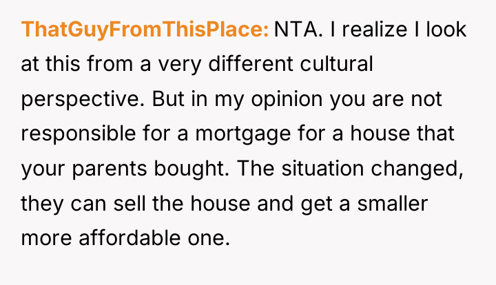 ThatGuyFromThisPlace NTA. I realize I look at this from a...
