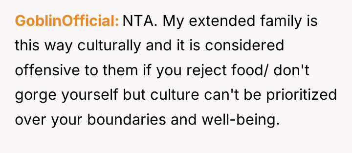 GoblinOfficial NTA. My extended family is this way culturally and...