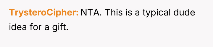 TrysteroCipher NTA. This is a typical dude idea for a...