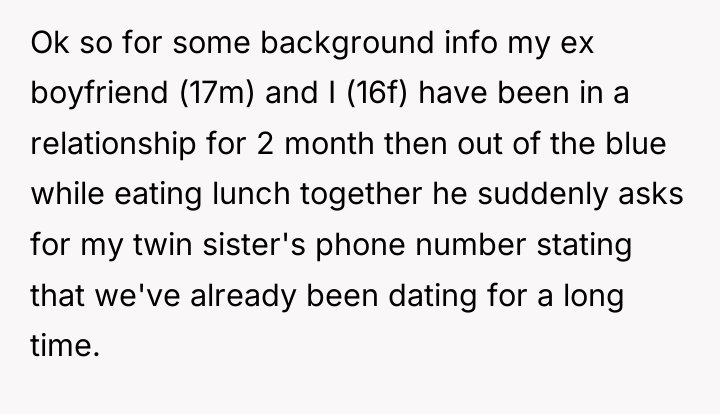 Ok so for some background info my ex boyfriend (17m)...