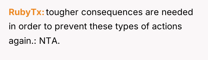 RubyTx tougher consequences are needed in order to prevent these...