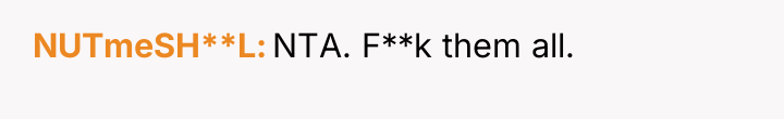 NUTmeSH**L NTA. F**k them all.
