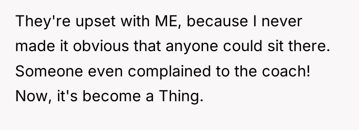 They're upset with ME, because I never made it obvious...