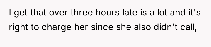I get that over three hours late is a lot...