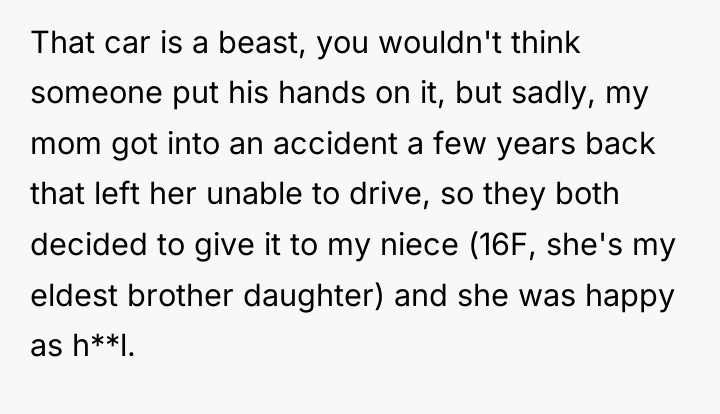 That car is a beast, you wouldn't think someone put...