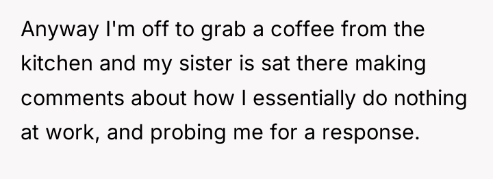 Anyway I'm off to grab a coffee from the kitchen...