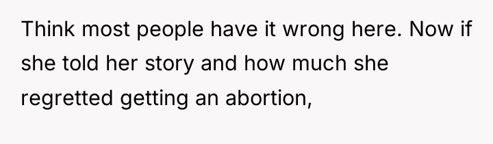 Think most people have it wrong here. Now if she...