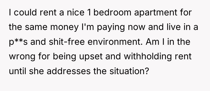 I could rent a nice 1 bedroom apartment for the...