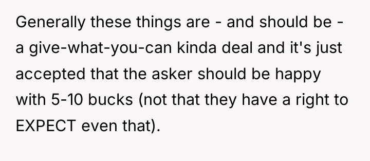 Generally these things are - and should be - a...