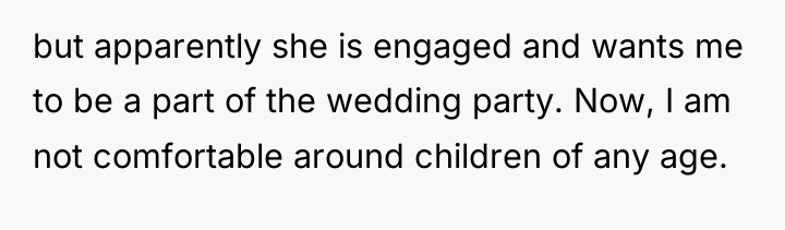 but apparently she is engaged and wants me to be...