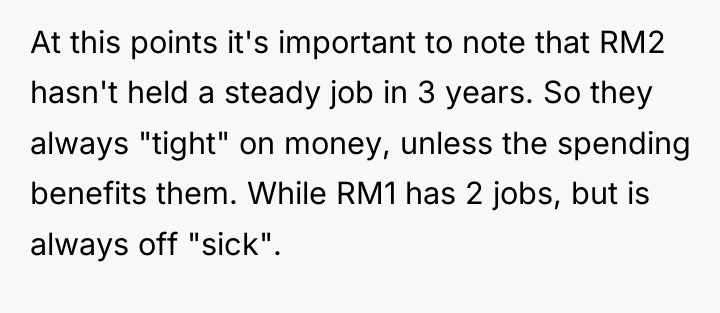 At this points it's important to note that RM2 hasn't...