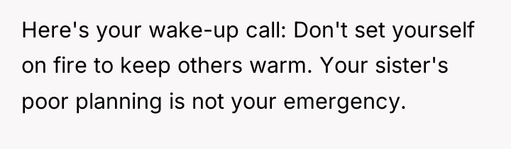 Here's your wake-up call: Don't set yourself on fire to...