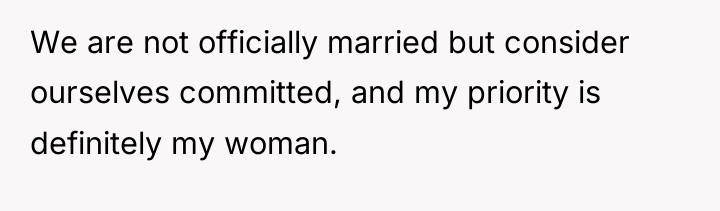 We are not officially married but consider ourselves committed, and...