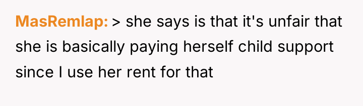 MasRemlap > she says is that it's unfair that she...