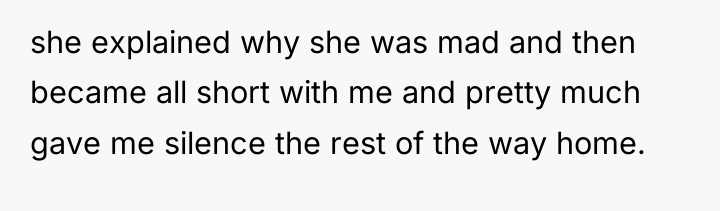 she explained why she was mad and then became all...