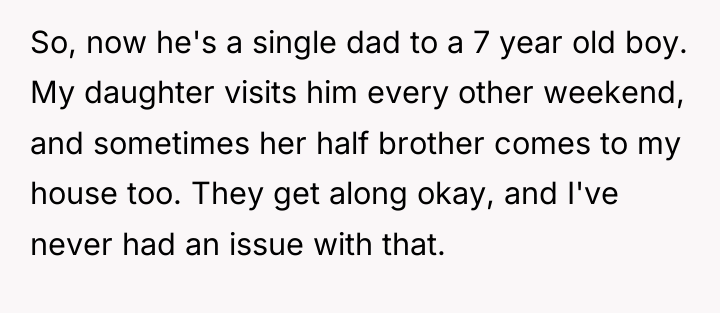 So, now he's a single dad to a 7 year...