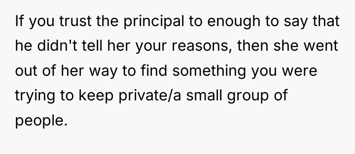 If you trust the principal to enough to say that...