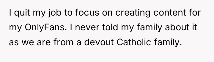 I quit my job to focus on creating content for...