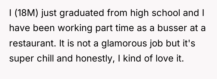 I (18M) just graduated from high school and I have...