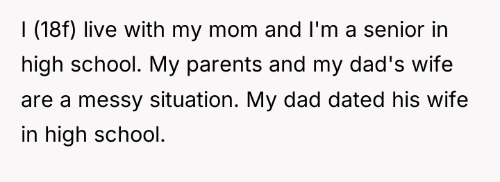I (18f) live with my mom and I'm a senior...