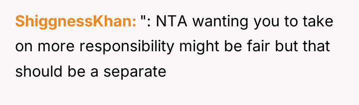 ShiggnessKhan ": NTA wanting you to take on more responsibility...
