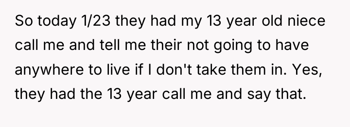 So today 1/23 they had my 13 year old niece...
