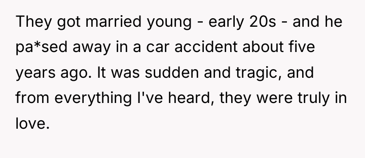 They got married young - early 20s - and he...
