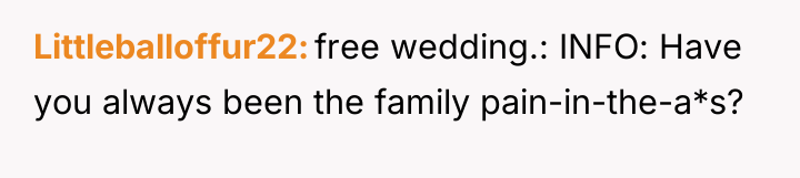 Littleballoffur22 free wedding.: INFO: Have you always been the family...