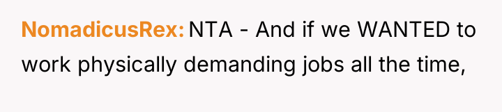 NomadicusRex NTA - And if we WANTED to work physically...