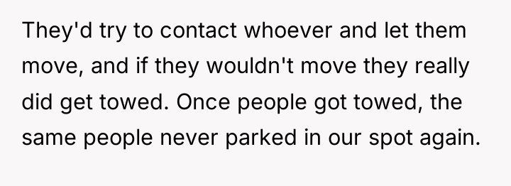They'd try to contact whoever and let them move, and...