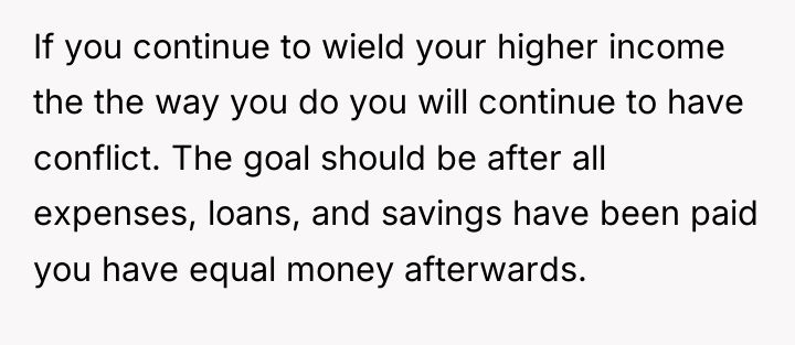 If you continue to wield your higher income the the...