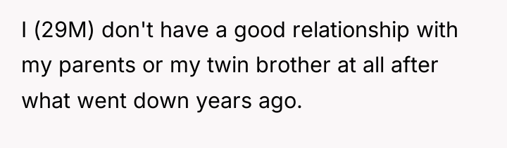 I (29M) don't have a good relationship with my parents...