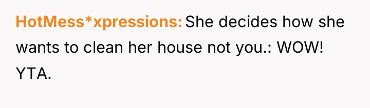 HotMess*xpressions She decides how she wants to clean her house...