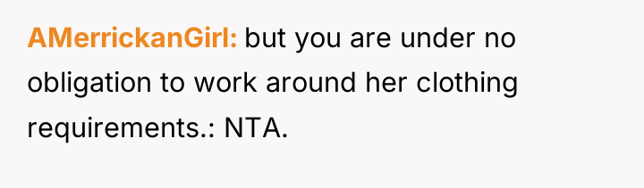 AMerrickanGirl but you are under no obligation to work around...