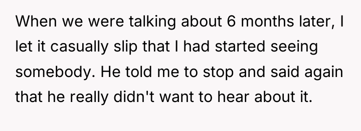 When we were talking about 6 months later, I let...