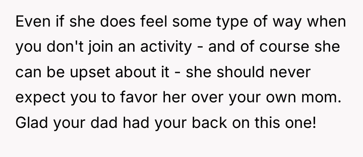 Even if she does feel some type of way when...