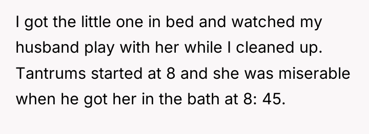 I got the little one in bed and watched my...