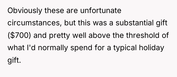 Obviously these are unfortunate circumstances, but this was a substantial...