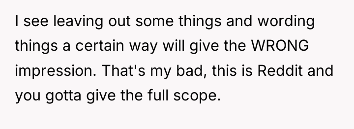 I see leaving out some things and wording things a...