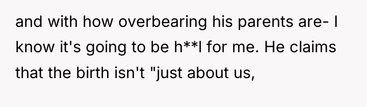 and with how overbearing his parents are- I know it's...