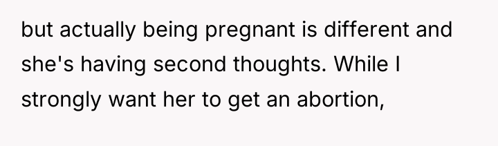 but actually being pregnant is different and she's having second...