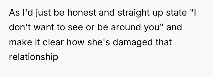 As I'd just be honest and straight up state "I...