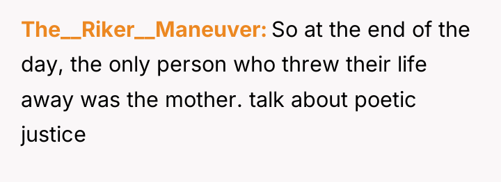 The__Riker__Maneuver So at the end of the day, the only...