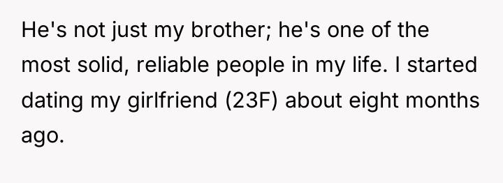 He's not just my brother; he's one of the most...