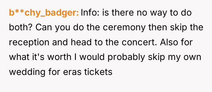 b**chy_badger Info: is there no way to do both? Can...