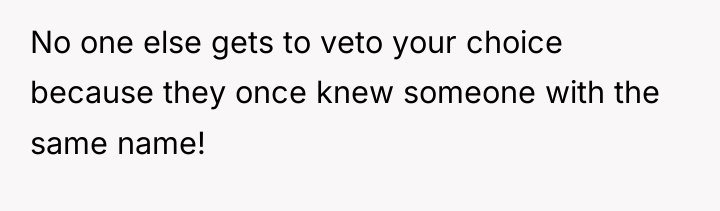 No one else gets to veto your choice because they...