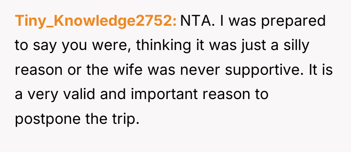Tiny_Knowledge2752 NTA. I was prepared to say you were, thinking...
