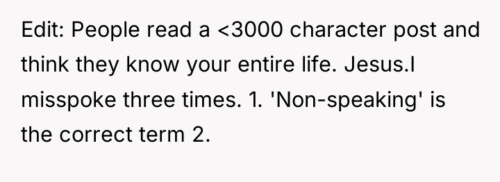 Edit: People read a