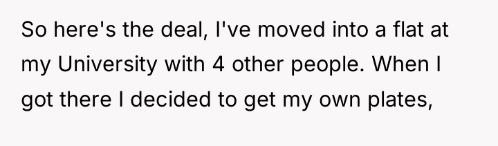 So here's the deal, I've moved into a flat at...