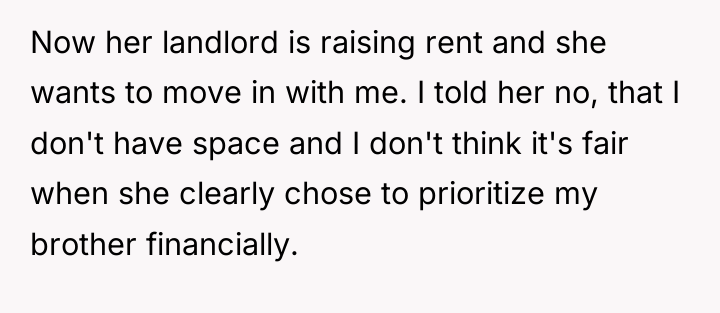 Now her landlord is raising rent and she wants to...